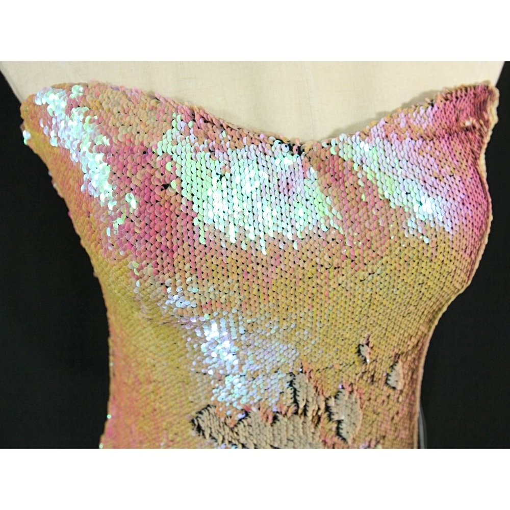 Nwt As U Wish Reversable Sequin Strapless Party M… - image 3